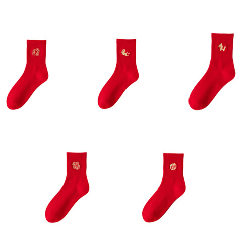 Chaussettes en coton pour célébration de l'année-soudain riche 1
