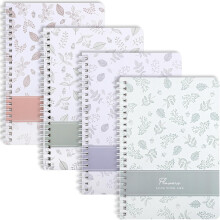 A5 Spiral Notebook 4-pack, 120 lined pages - Blomdesign_Surprise Gift