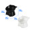 Pet Feeding Station Tilted Bowl Ergonomic Dish For Better-Black 4