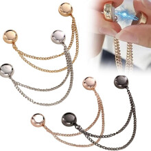 Multifunctional Magnetic Clothes Clips, 4-Pack Strongest Magnetic Strength Button Clips, Multifunctional Colorful Needleless Brooch Clothes_Surprise