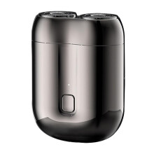 Black Friday Mini Shaver kannettava sähköparranajokone yhteensopiva miesten USB-ladattava parranajokone kotimatka_harmaa_yllätyslahja