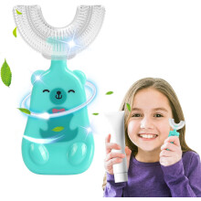 Black Friday U-Shaped Children's Brush (7-12 years), Manual Baby Toothbrush_Surprise Gift