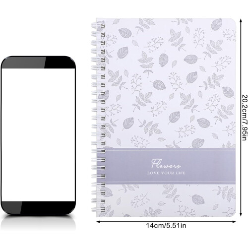 A5 Spiral Notebook 4-pack, 120 lined pages - Blomdesign_Surprise Gift 1