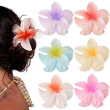 Lot de 6 pinces à cheveux antidérapantes à motif floral - Cadeau surprise pour le Black Friday