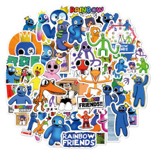 100 Rainbow Friends Stickers Roblox Rainbow Friends Skateboard Luggage Doodle Stickers_Super Gift_50pcs_Surprise Gift