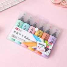 6 Stück Textmarker in Pastellfarben – Super Geschenk – Überraschungsgeschenk