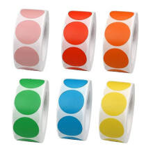 Round colored stickers Round adhesive stickers, colored adhesive dots, round adhesive stickers Round dot stickers_Surprise Gift