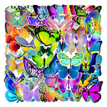 50pcs Stickers Butterflies multicolor_Super Gift_multicolor_Surprise Gift