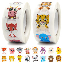 Stylish Sticker Collection, Durable Jungle Safari Themed Stickers in Coated Paper, Easy to Use, White Paper Card Insert compatible Writing__Surprise