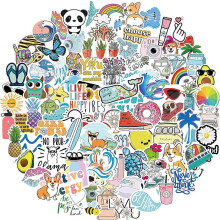 Water Bottle Stickers, 100 Pack/Pcs Cute Vsco Vinyl Aesthetic Waterproof Stickers Laptop Hydro Flask Skateboard Computer Stickers compatible T_Surpri