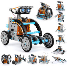 Lucky Doug Toys compatible Kids, 12-in-1 Solar Robot Set Toy Gift compatible Kids, Educational Building Science Experiment Set Birthday Gift compatib