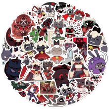 60pcs Cult of The Lamb Stickers compatible Teens Laptops Cute Funny Cartoon Games S_Super Gift_Surprise Gift