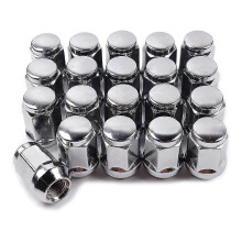 20 dadi ruota 14X1.5 - Dado ruota 19 mm, altezza 35 mm, dadi ruota esagonali cromati da 19 mm, compatibili con Chevrolet 1999-2021_REGALI SPECIALI_Re