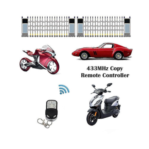Black Friday 433MHz Remote Control Electronic Gate Garage Door Opener Remote Control Duplicator Learning Code Car Key - 5pcs_Surprise Gift 2