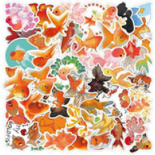 Animal Stickers - 50pcs Cartoon PVC Decals Cute Kawaii Vinyl Decoration DIY Funny Creative Decor compatible Teenagers_Super Gift_Surprise Gift