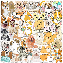 50 cute kitten puppy graffiti stickers mobile phone water cup_Super Gift_Surprise Gift