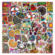 50pcs Classic Psychedelic Hippie Art Sticker compatible Skateboard_Super Gift_Surprise Gift