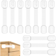Kindveilige kastsloten, 10-pack verstelbare kastsloten geschikt voor kinderen en baby's, kindersloten geschikt voor keukenkasten en keukenkastjes_SPE