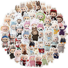 New Stickers 50 Sheets of Cute Cartoon Creative Decorative Stationery Notebook DIY Stickers_Super Gift_Surprise Gift