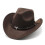 Western Cowboy Hat Felt Hat Brown_Surprise Gift 1
