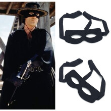 máscaras de Halloween Zorro antifaz COS cosplay Zorro media cara_Super Regalo_Regalo sorpresa