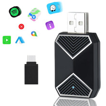 Wireless CarPlay & Android Auto Adapter 2025 – Easy Plug & Play, Fast Connection, Fits iPhone compatible & Android_Surprise Gift