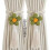 Curtain Tiebacks 2PCS Flower Tassels Drape Holdbacks For-Green 4