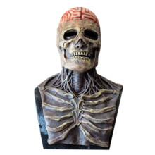 Máscara de calavera, máscara bioquímica espeluznante, cosplay de Halloween, súper regalo, rojo, regalo sorpresa