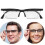 Adjustable Glasses with Dial, Clear Vision -6D to +3D Adjustable Focus Comcompatibletable Reading Glasses Variable Focus Glasses compatible Seniors_S 1
