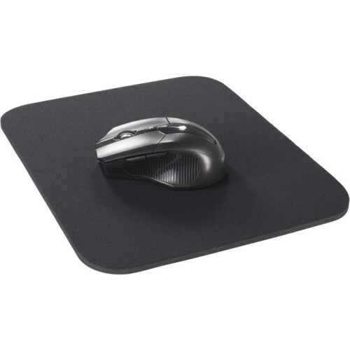 mouse pad, fabric covered rubber, 6mm black (KB-1S)_Rubber/Black_Surprise Gift