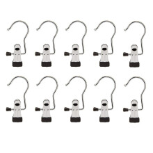 Hanger with clip Stainless steel 10-pack_Surprise Gift