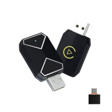 Wireless CarPlay adapter 2025 - Compatible with iPhone compatible IOS & Android_Special Gifts_black/Black_Surprise Gift