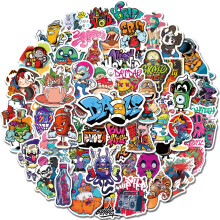 50pcs Street Art Stickers compatible Water Bottles, Mugs, Luggage, Skateboard, Bumper, Album, Mug, Gift Sticker compatible Kids, Teens and Adults_Sur