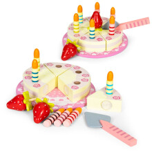 Juego de pastel de madera con velcro, compatible con velas de frutas para niños, 16 elementos_Super Regalo_1300_Regalo sorpresa