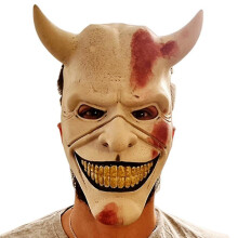 Halloween The Black Phone Horror Movie Latex Mask The Grabber Mask Cosplay Costume Adult Scary Party Props Fancy Dress Up_White_Surprise Gift