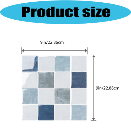 10PCS Selves Adhesive Wall Tile Sticker Thick PET-YJC0397 1