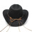 Western Cowboy Top Hat Felt Hat Black_Surprise Gift 3