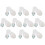 10x Cabinet latch / Drawer latch / Child lock_white/White_Surprise Gift 1