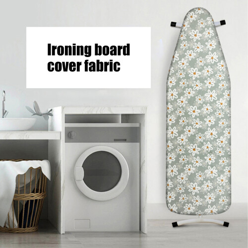 Drawstring Ironing Board Cover 70x45cm Soft-1Daisyonblubackgr 2