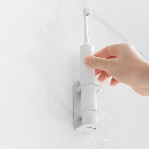 2-pack electric toothbrush holder on the wall (white)_Surprise Gift 1