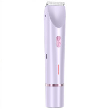 Rifinitore bikini 2 in 1, rasoio elettrico compatibile con donne, impermeabile, per la rimozione dei peli di gambe, braccia e ascelle. Viso Pink_peop