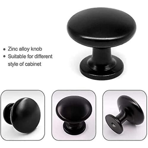 20 pcs door knobs drawer knobs 30 mm vintage handles cabinet cabinet knobs compatible kitchen cabinets (black)_SPECIAL GIFTS_Surprise Gift 1