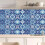 20 pezzi Decalcomanie per piastrelle marocchine blu e bianche, Decalcomanie per piastrelle da parete per cucina e bagno, Decalcomanie per piastrelle 5