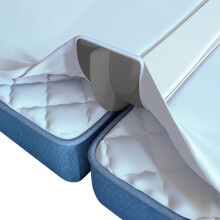 Comfortable Flannel Bedding Filler For Separate Sleeping-Gray