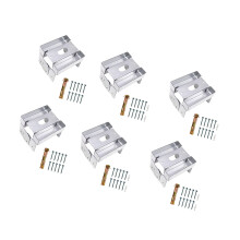 Base flexible de poteau de plate-forme 6x6-Pack de six