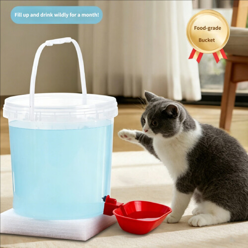 Automatic Bottle Cats Dog Bowls Bucket Space Saving Feeder-5L 2