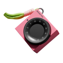 Minuterie numérique pratique en métal ABS avec dos-Rose