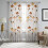 3D Print Leaf Pattern Window Curtain Privacy-Flower 6 130x160cm 7