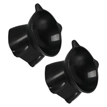 Elevated Dog Feeding Station Spill Proof And Stable-Black