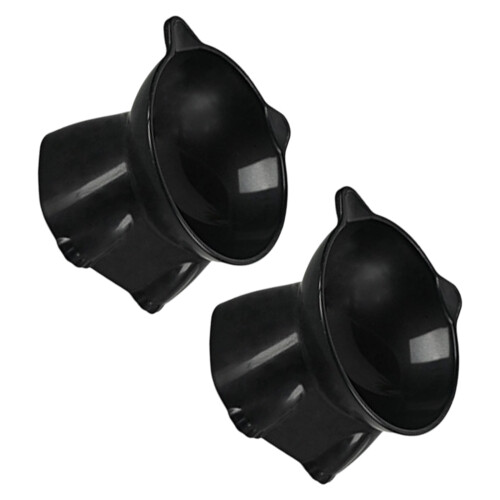 Elevated Dog Feeding Station Spill Proof And Stable-Black
